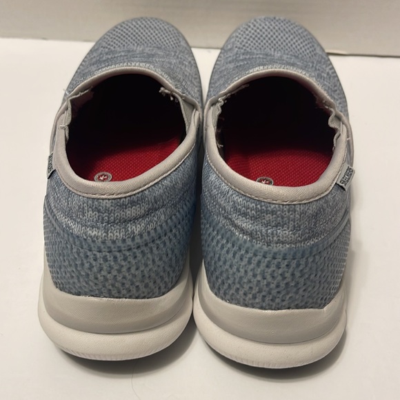 Skechers Slip Resistant Women’s Size 7.5 Gray Relaxed Fit Memory Foam Work Shoes - Picture 6 of 10